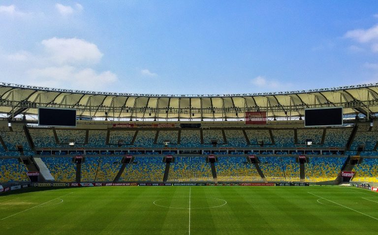 empty soccer stadium