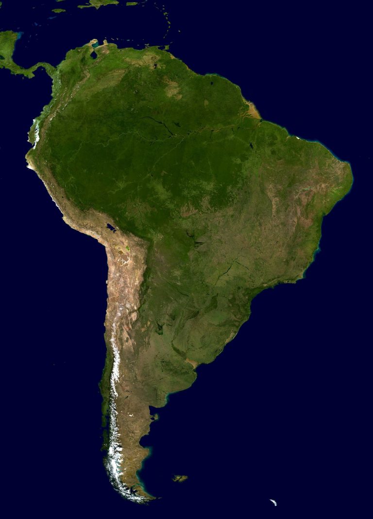 South America map